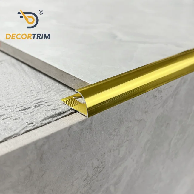 DECORTRIM Popular Design Aluminum Round-Shaped Line Decorative Trim Strip Metal Wall Tile Trim For Furniture Wall