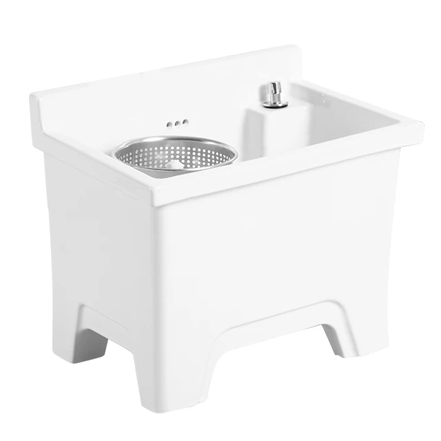 2022 Bathroom Sinks Deep Height Basins Vario Specifications Porcelain White Ceramic Mop Washroom Sink