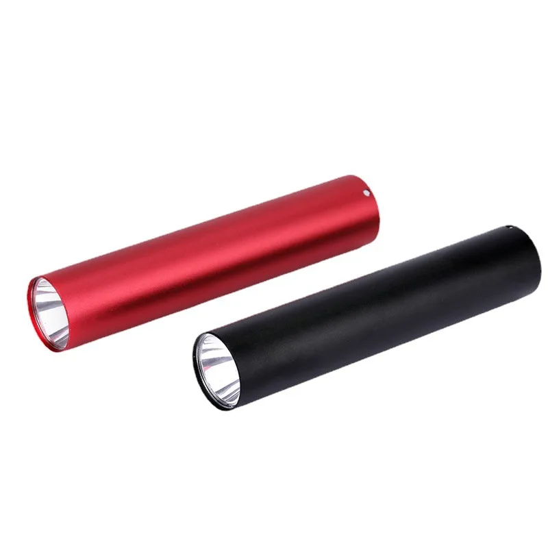Amazon Outdoor Lighting Highlight Led Power Torch Portable USB Rechargeable Aluminum Alloy Small Flashlight with Power Bank
