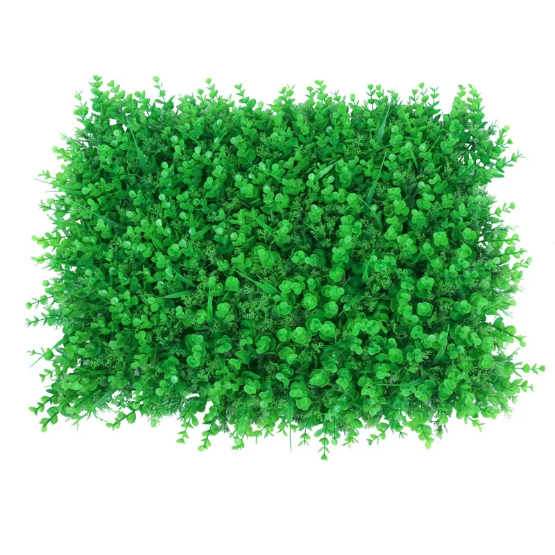 Home Restaurant Decor Plastic Greenery Plant 60*40Cm Outdoor Premium Quality Artificial Grass Wall Panel in Wall
