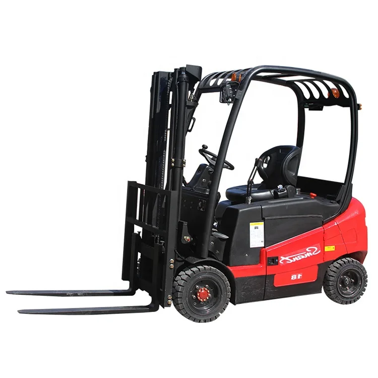 Muduo chinese brand 1500kg full electric forklift lifting height 3000mm electric forklift with emergency brake button