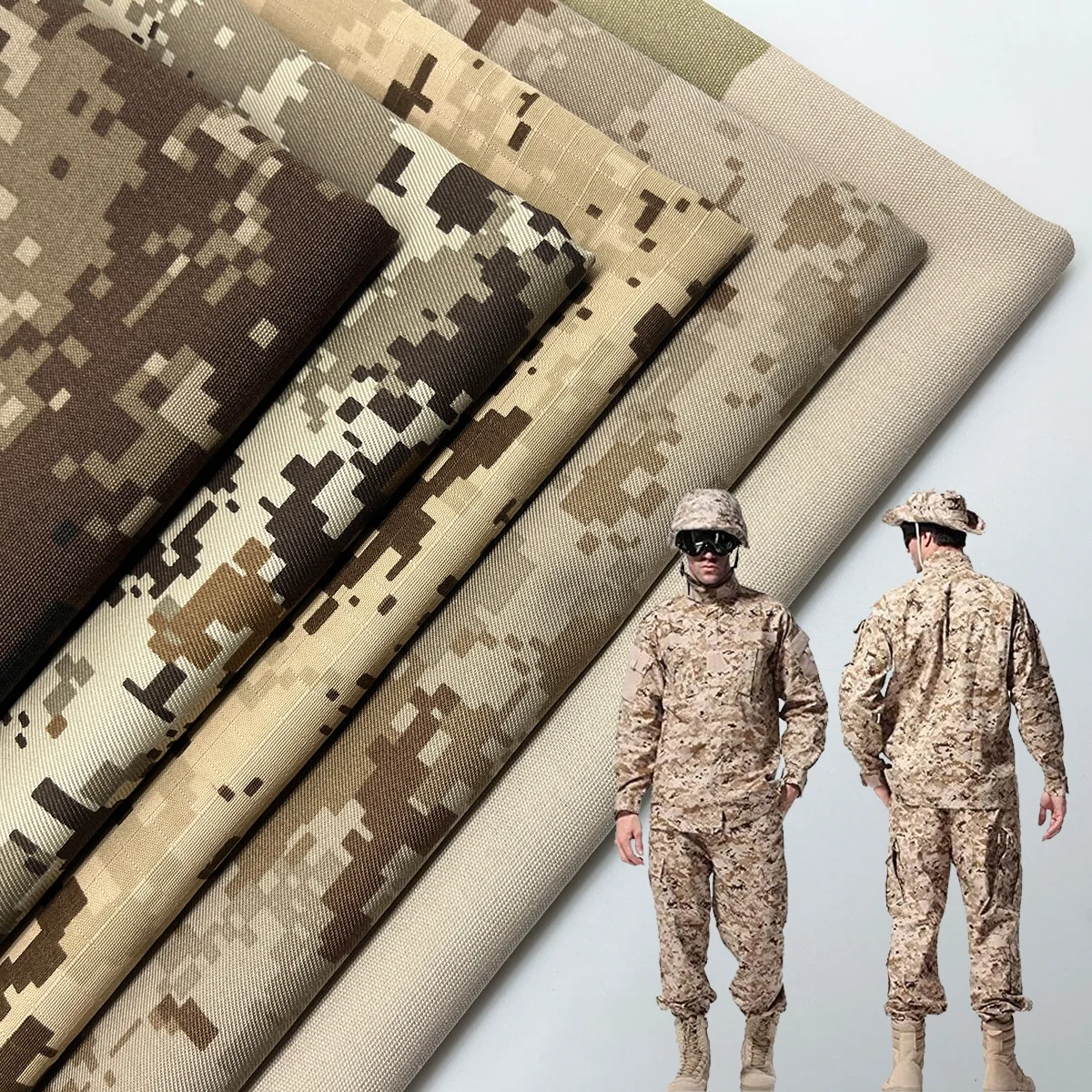 Textiles manufacturer custom fabric printing camo tc polyester cotton tactical uniforms desert camouflage digital print fabric