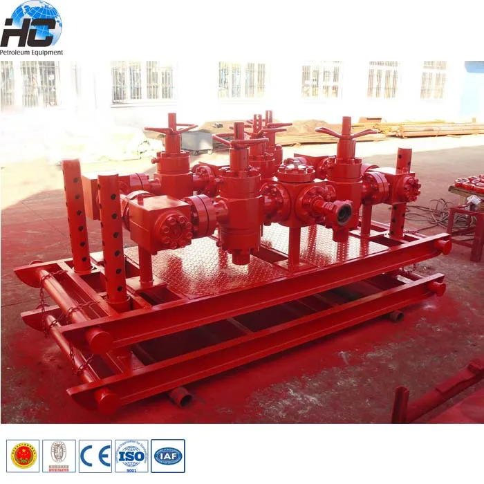 Контроль нефтяных скважин, API, противоскользящий Дроссельный коллектор/нефтяной коллектор/буровая установка, Дроссельный коллектор