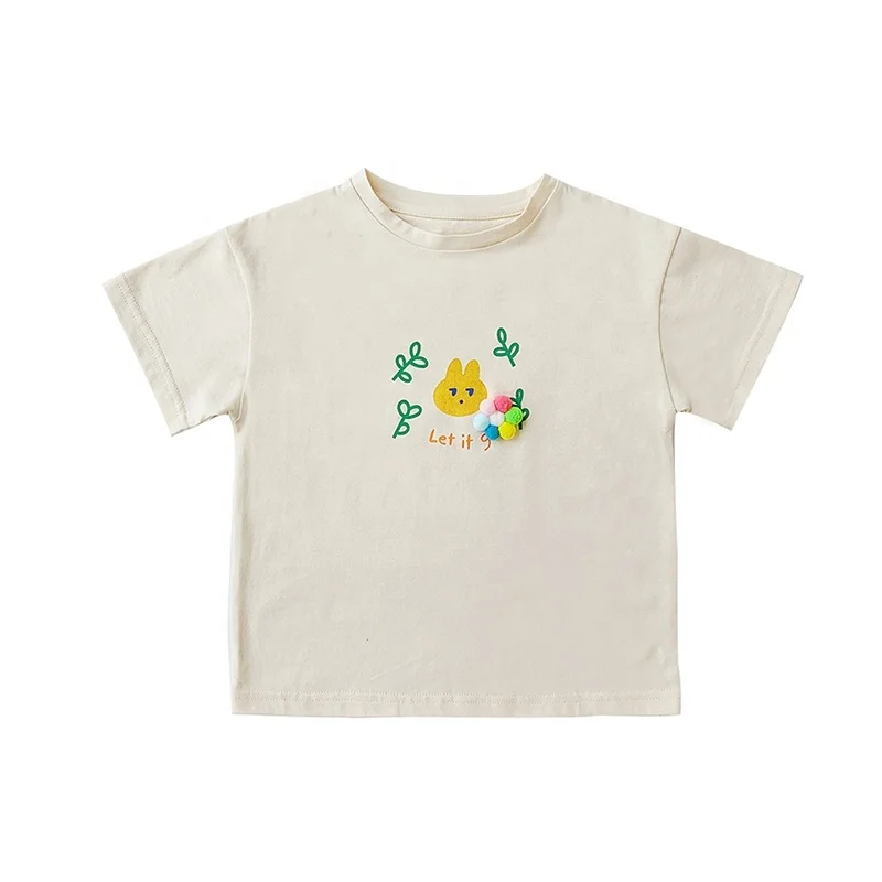 
6761/Summer new arrival parent child matching cartoon print 100% cotton wholesale t-shirt 