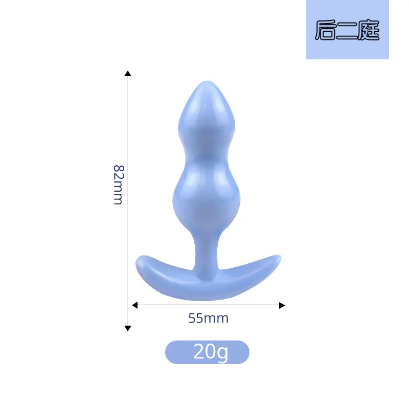 Female Women 3 pcs Plastic Anal Plug Silicone Candy Shaped Three Anal Butt Plugs Set Sexshop  Sex Toy