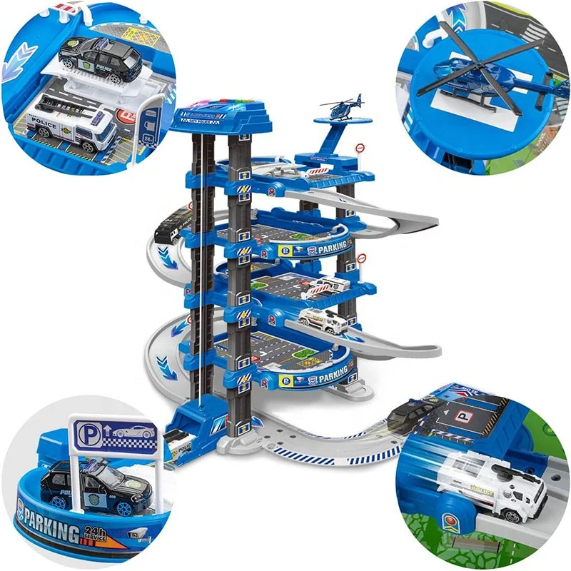 ECO Friendly Non-toxic 3 Series Theme Parking Adventure Take-Along Train Track Set for Kids Toddlers