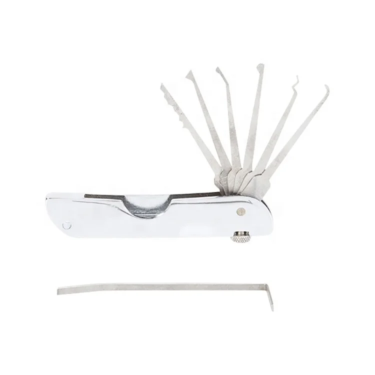 Factory Direct Sales 6 In1 Lock Pick Set Locksmith Tools Multi Tool Lock Pick Set Jackknife