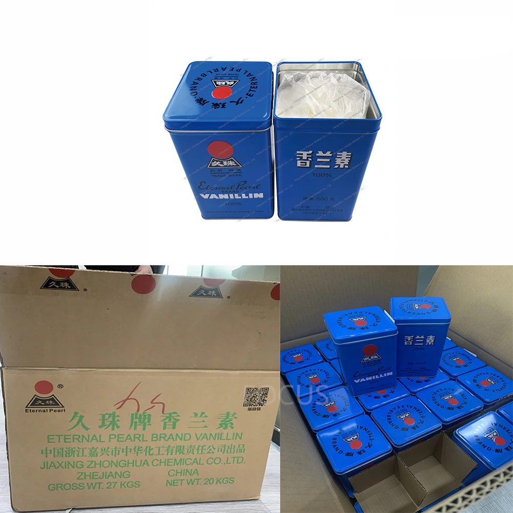 Распродажа натуральный высокочистый этилванилин для торта Cas 121-33-5 порошок ваниллин
