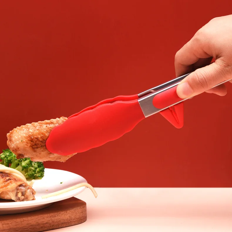 Silicone Tips Kitchen Tongs for Cooking, Serving, Buffet