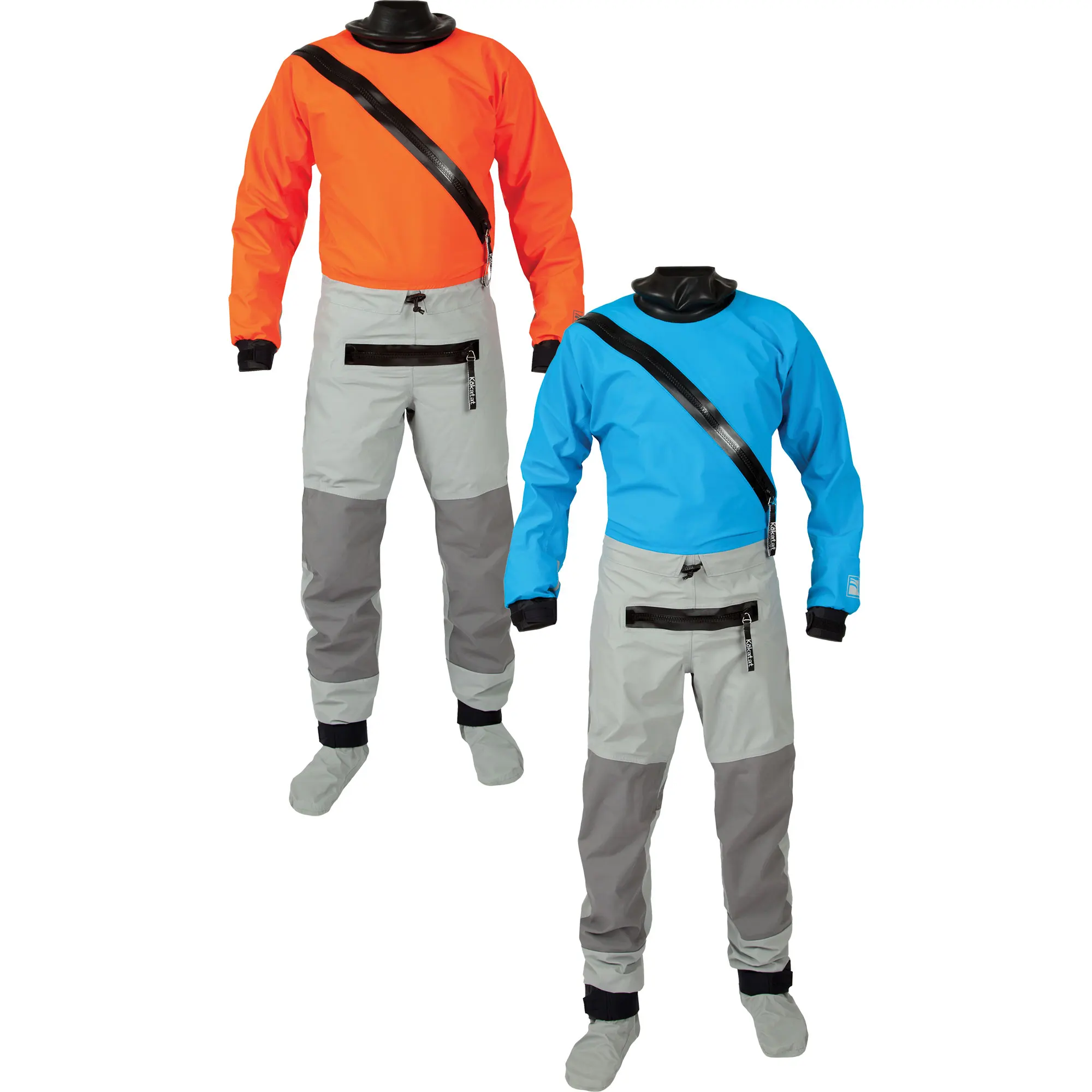 2023 Hot Sale Dry Suit Front Zipper Print Logo and Customized Color Sizes With Latex Gasket