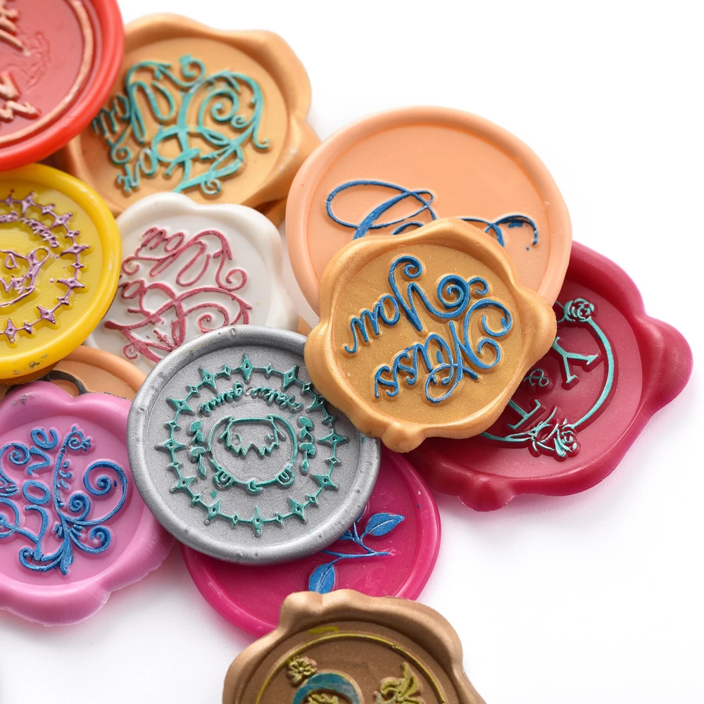 Wax Seal Stickers Custom Wax Seal Sticker Sealing Wax Stickers Stamp Wedding Invitation Letter Envelope Monogram