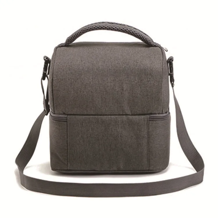 Oxford cloth  lunch bag insulated solid thermal lunch box food picnic bag cooler hand bag