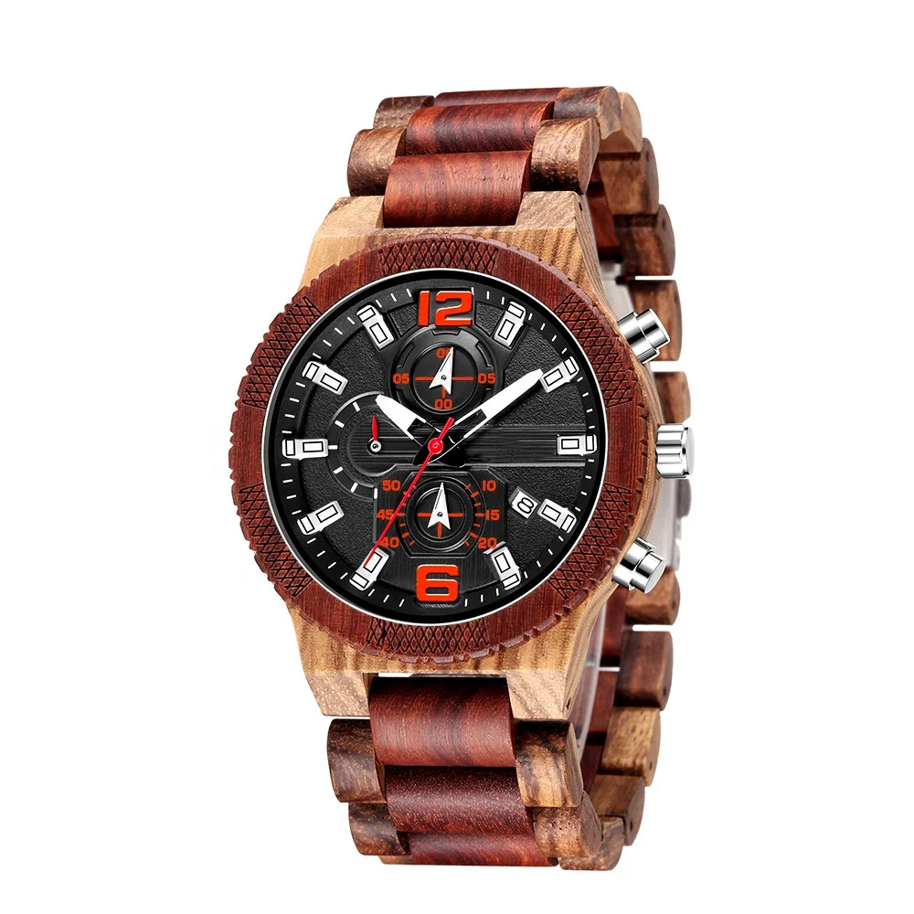 
Custom Your Own Logo Wrist Watch Bamboo Wooden Watch 