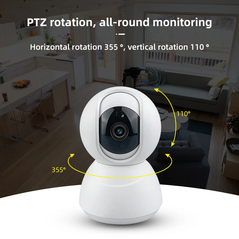  Умная PTZ-камера Tuya smart life беспроводная камера видеонаблюдения с дистанционным управлением через приложение для мобильного телефона поворотная поддержкой google
