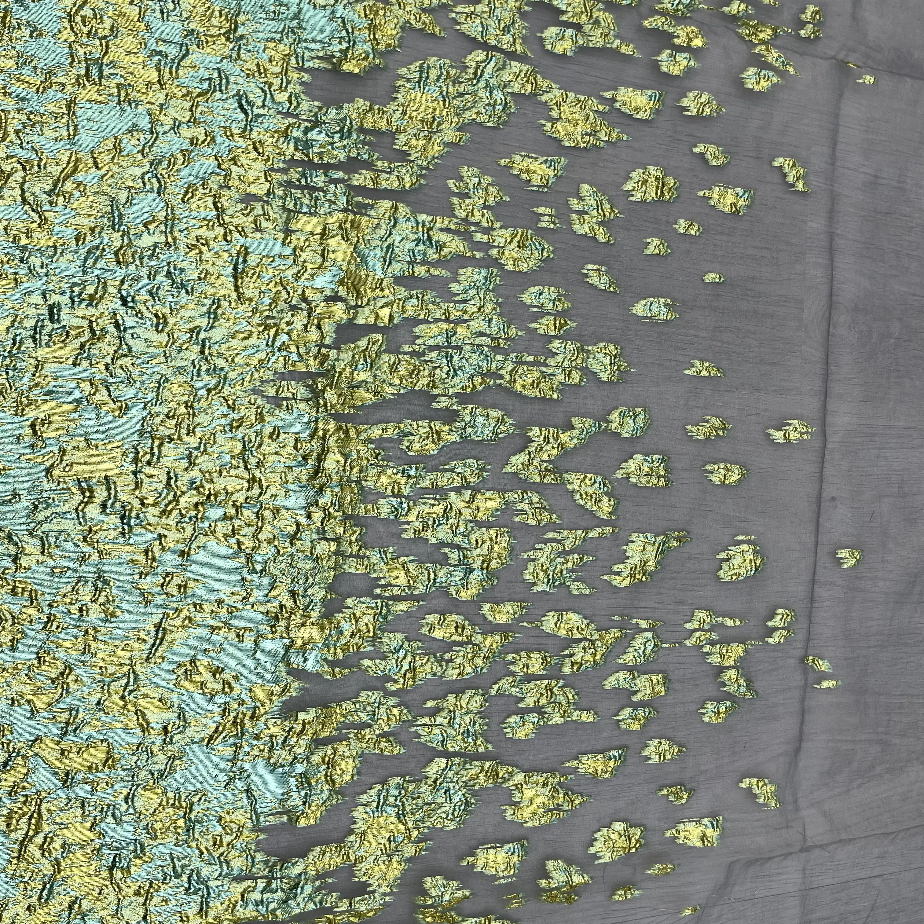 New product yarn dyed fabric beautiful jacquard organza fabric for dress fabric