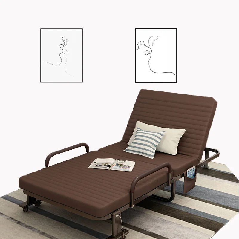 
Best selling foldable italy metal adjustable single double folding the bed 