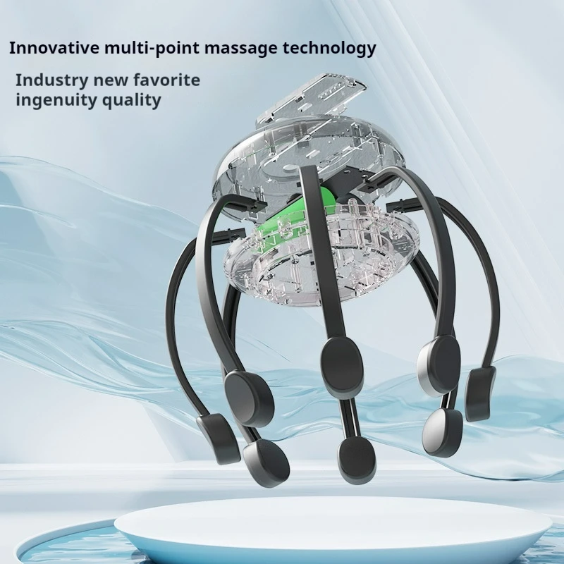 2024 Amazon Best-Selling Automatic Vibration Scalp Massager Relaxation Decompression Octopus Head Massager