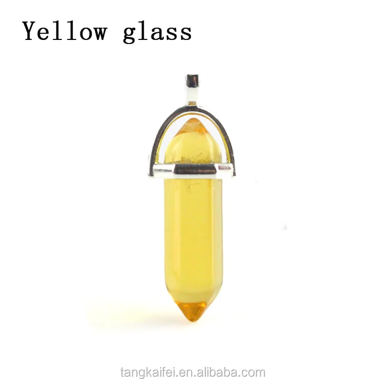 Wholesale    natural Chakra  crystal quartz double point Pendants Crystal Healing Wands for gift