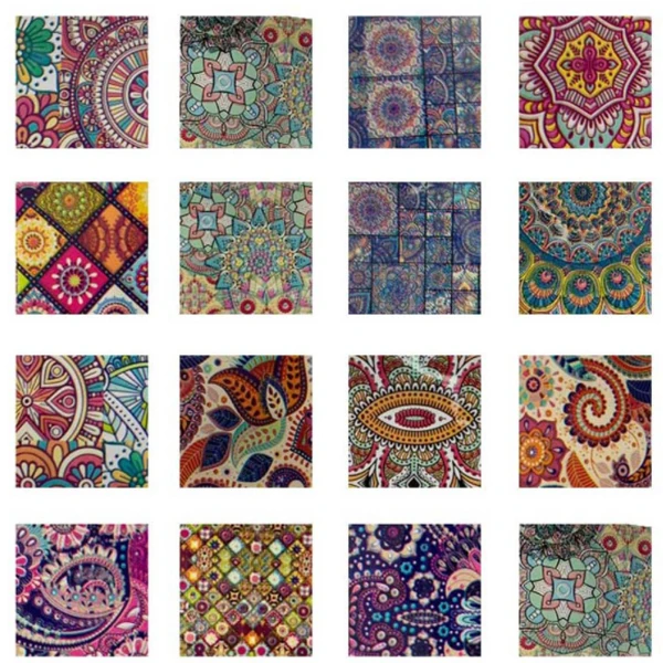 Красивая наклейка из фольги для ногтей стикер в богемном стиле 4 см x 120 м рулон