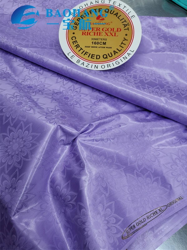 100%cotton Fabric Africa Getzer Bazin Riche 70x70