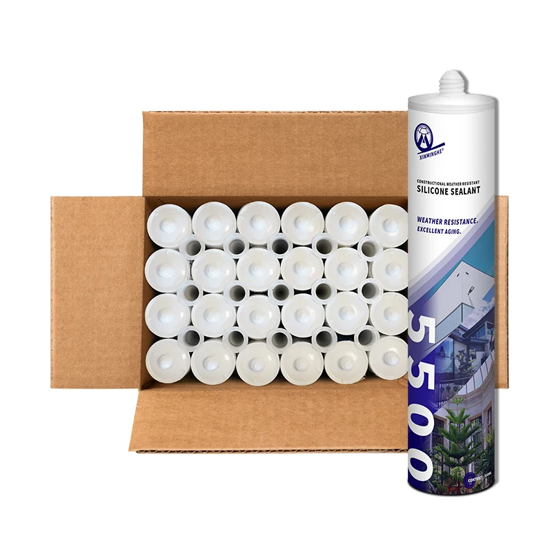 XMH5500 кремниевый герметик заводская цена бесплатные образцы гидроизоляционные строительные наполнители силиконовые герметики и клеи белый
