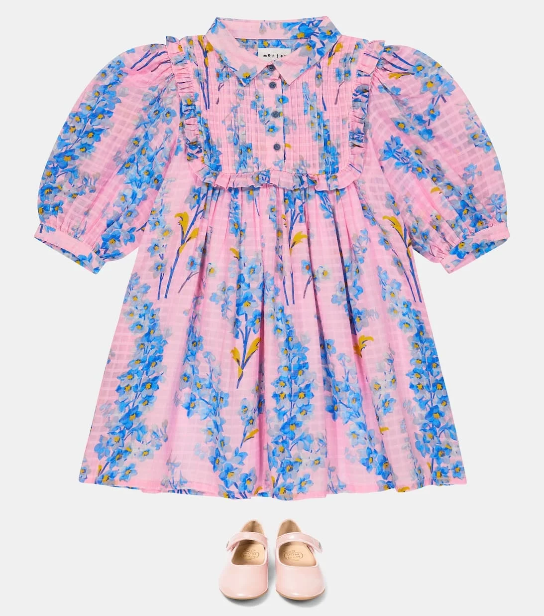 custom Factory price pink children girls dresses with Lantern Sleeve Belgium cute baby girl dress kids clothing factory