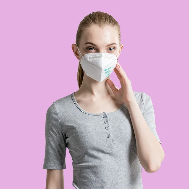 
POWECOM Manufacturer Ffp2 earloop face mask designer disposable nose masks respirator Wholesale non woven for mask 
