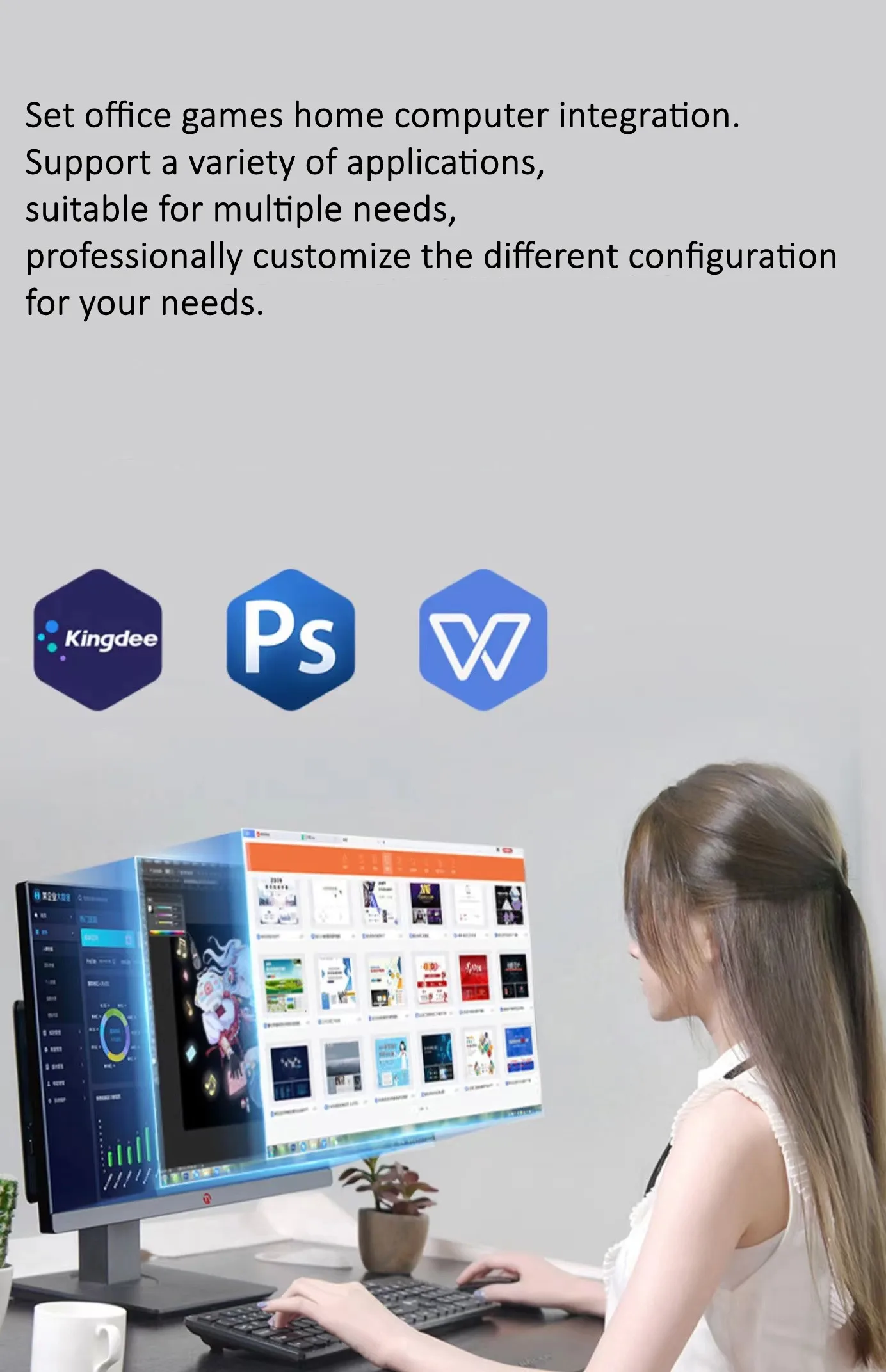 24 inch 27 inch i3 i5 i7  atx model  oem full pc Computer for gaming  computer Hardware oem full  pc computer