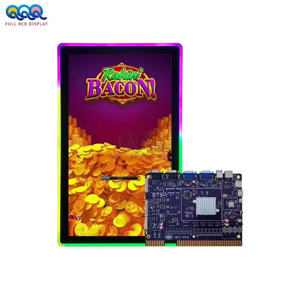 Full Red Rakin Bacon Factory Coin Operated Game Board Rakin Bacon Game Motherboard Purple PCB Board For Skilled Game Machine