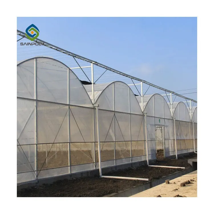 
Agriculture multi-span Invernadero arch plastic film greenhouses for sale 