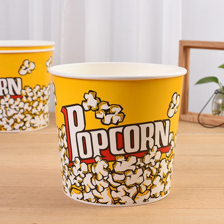 Wholesale disposable custom takeout restaurant food packaging popcorn french fries takeaway fried chicken paper bucket