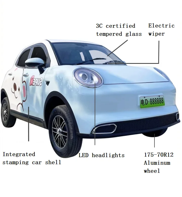Multifunction Factory Adults Cheap Small Cars Hot New 4 Seater 4*4 Auto Direct Prices mini car electric for Sale