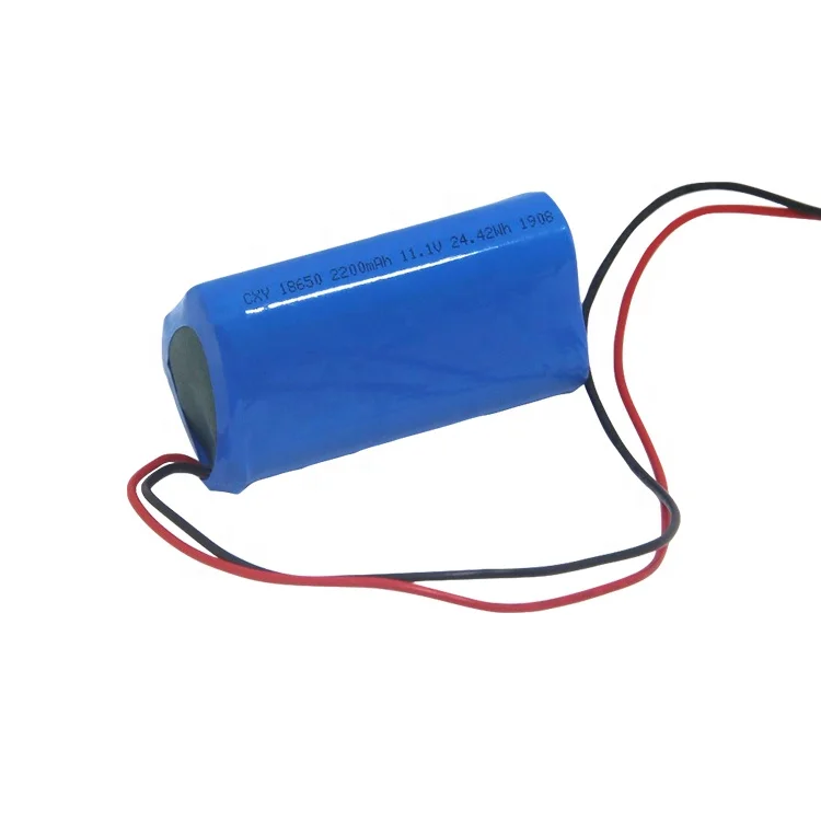 Prismatic rechargeable 18650-3S 11.1V 2200mAh lithium battery pack for laptop etc