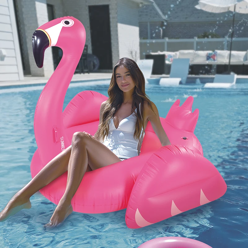 P&D Customized Pink Inflatable Flamingo Swan Leisure Inflatable Pool Toys toys kids educational juego inflable sale