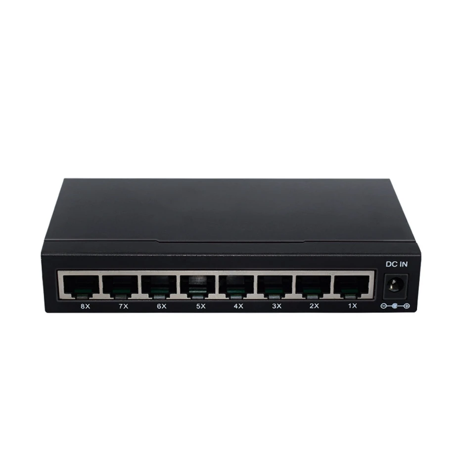  Tenda 8 портов 10/100/1000 Мбит/с Ethernet Giga переключатель металлический корпус настенный неуправляемый гигабитный сетевой коммутатор для IP CCTV
