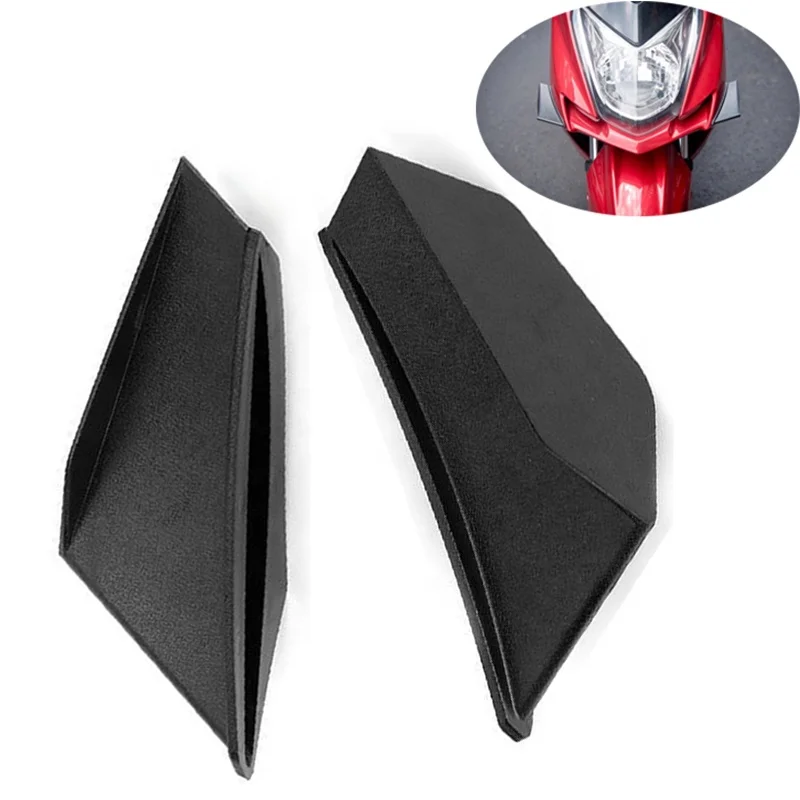 White/Black/Blue/Red Plastic Curve Motorcycle Dynamic Winglet Aerodynamic Wing Kit Universal for Honda/Yamaha/Suzuki/Kawasaki