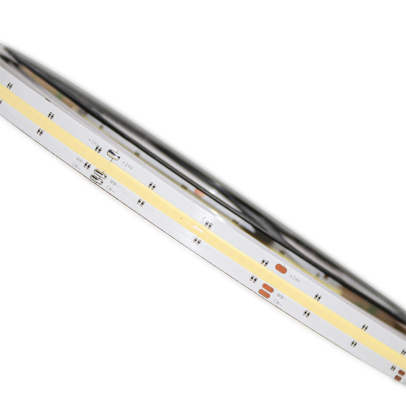 COB CCT bicolor  tunable white led strip DC12V DC24V Cuttable Indoor Lighting Flexible COB LED Strip Light