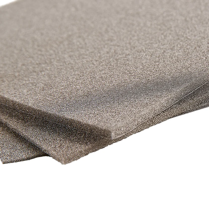 Metallic Conductive Sponge Polymer Composites Z-Foam Gasket Laminated with Adhesive Film Coated Fabric for Accessory Use