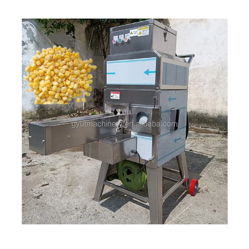 Hydraulic fresh corn seed removing machine sweet corn removing peeling machines