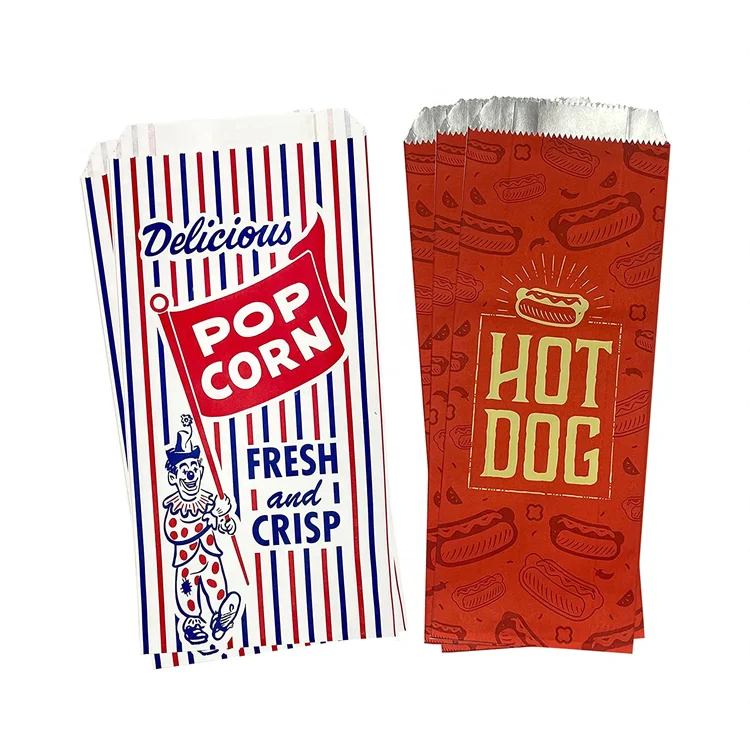 Hot Dog Foil Biodegradable Rotisserie Chicken Bags Paper Carry Doner  Chickend Kebab Chicken Fried Packaging Bag
