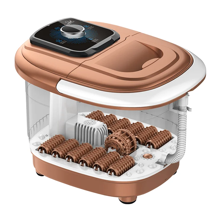 Factory Wholesale Foot Bath Spa Massager 12 Self-Service Roller Foot Massager With Heated Acupressure