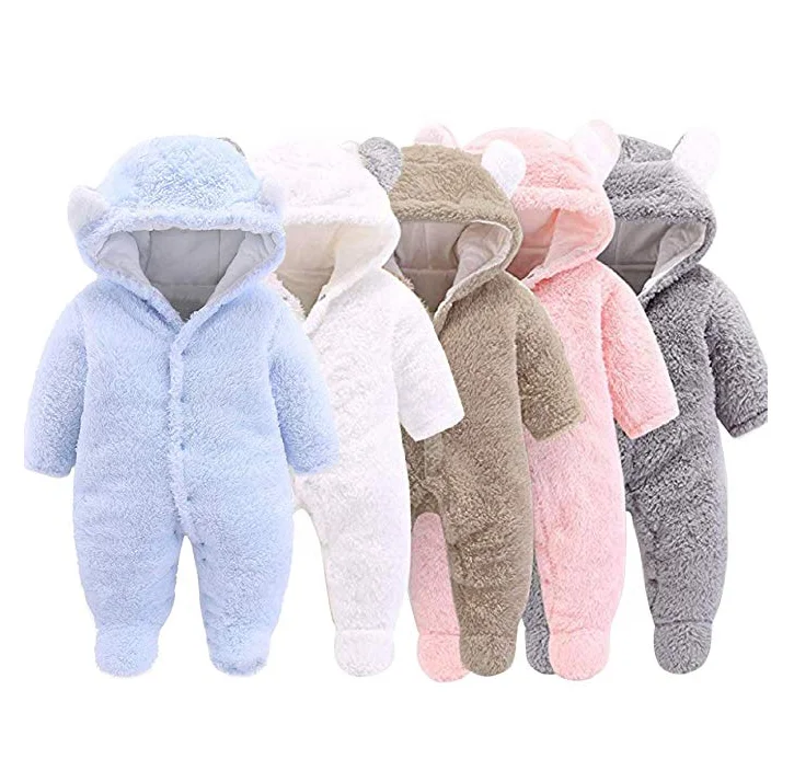 
Solid Color Cartoon Winter Toddler Baby Set Infant Baby Sleep Pajamas Baby Kids Wear 
