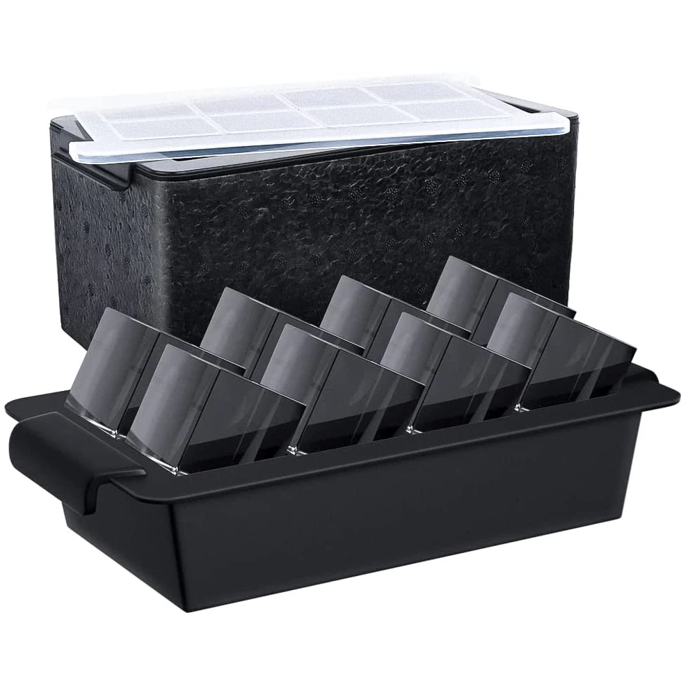 Wholesale Bpa free food grade silicone ice cube tray Easy Release Clear Ice Maker Silicone Ice Cube Mould with lid