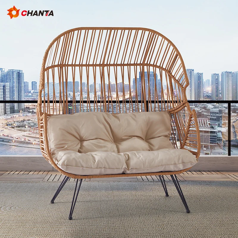 Competitive Price manufacturer household rattan chair wooden rattan chair egg chair