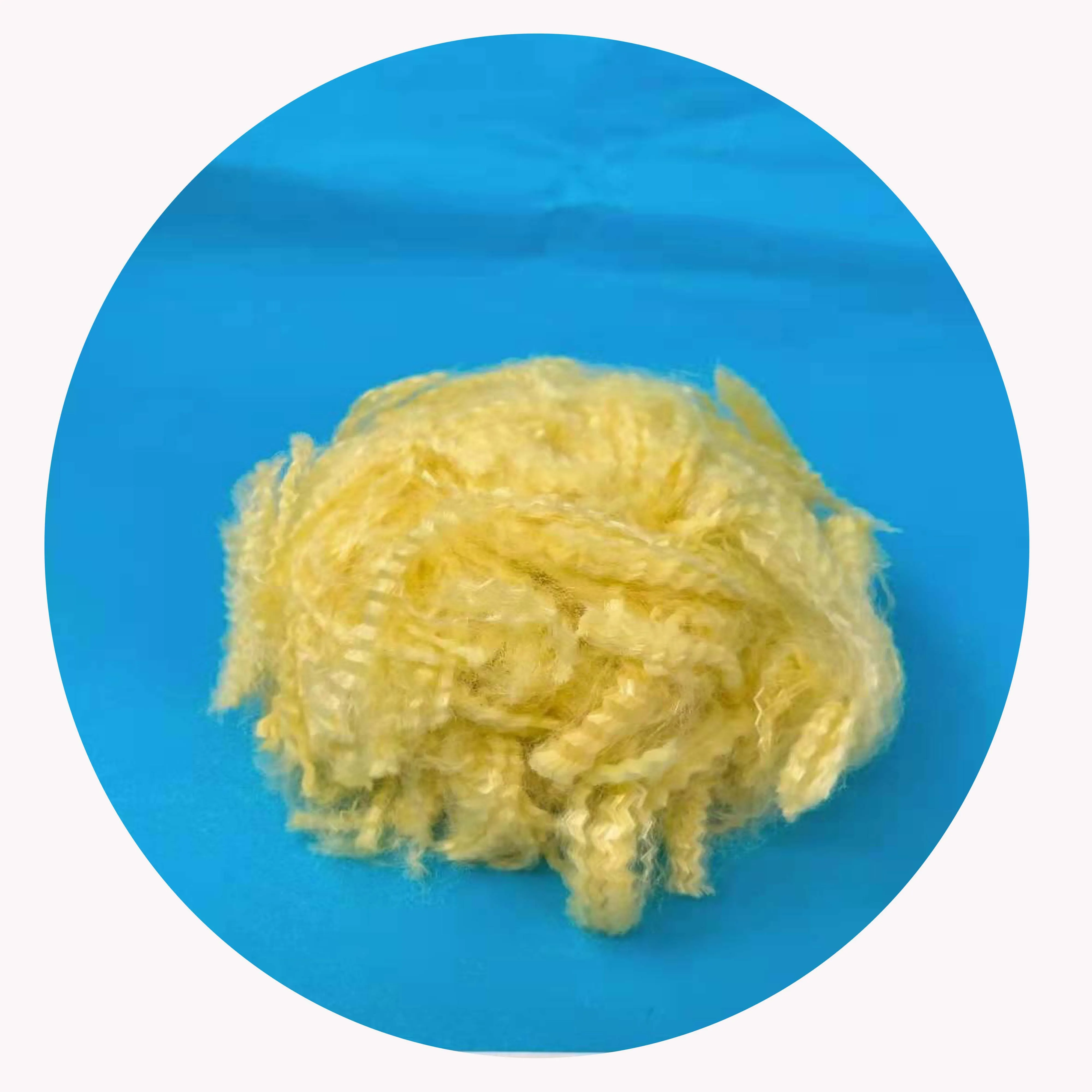 1.5D*51mm Golden Yellow Para Aramid Staple Fiber