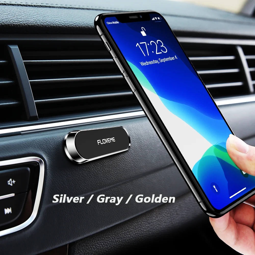 Free Shipping 1 Sample OK Mini Magnetic Car Mount telefoon houder Phone Stand FLOVEME Magnet Wall Mobile Phone Holders
