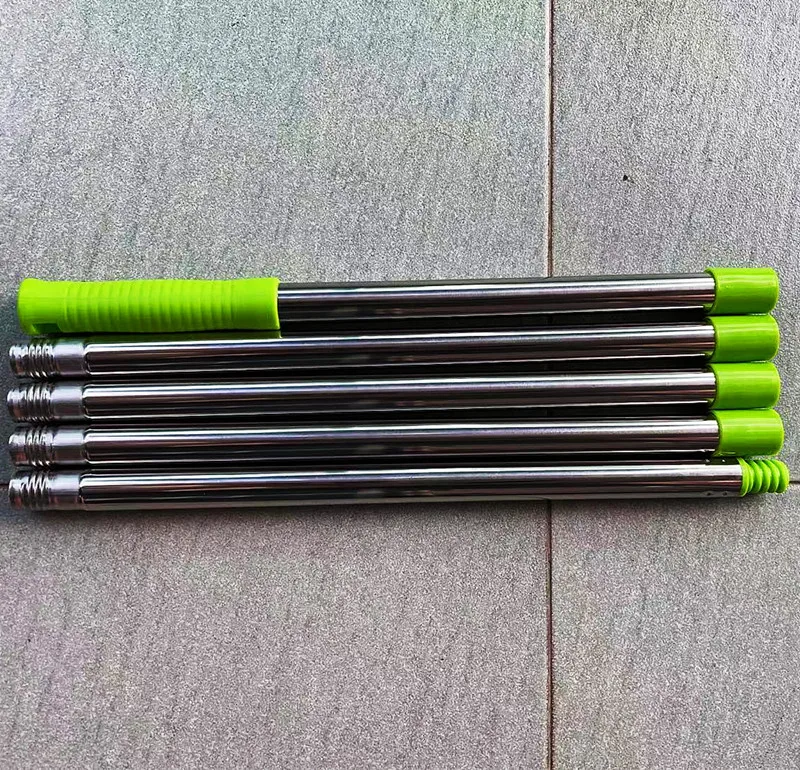 steel 2m 3m Telescopic pole for paint roller  window cleaning scraper mop extension handle
