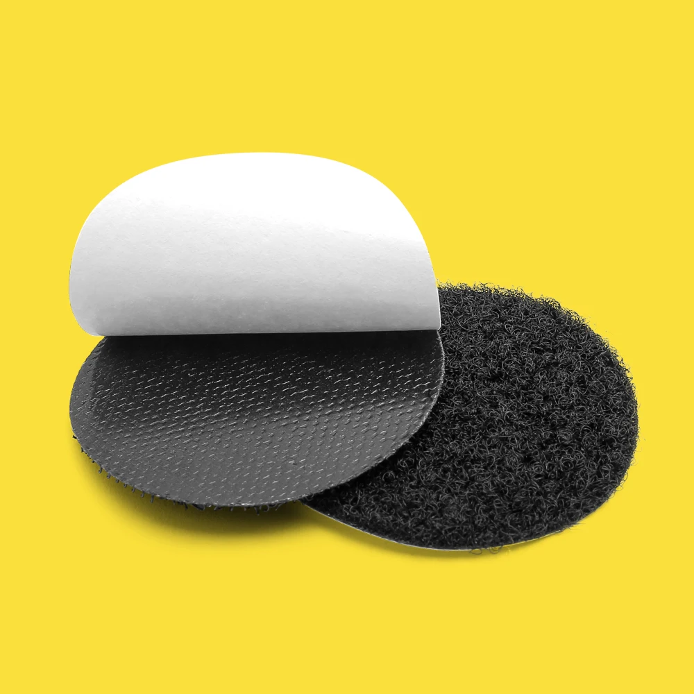 Self Adhesive Rug Gripper Hook Loop Tape Dots Heavy Duty Carpet Gripper Pad Mounting Tape