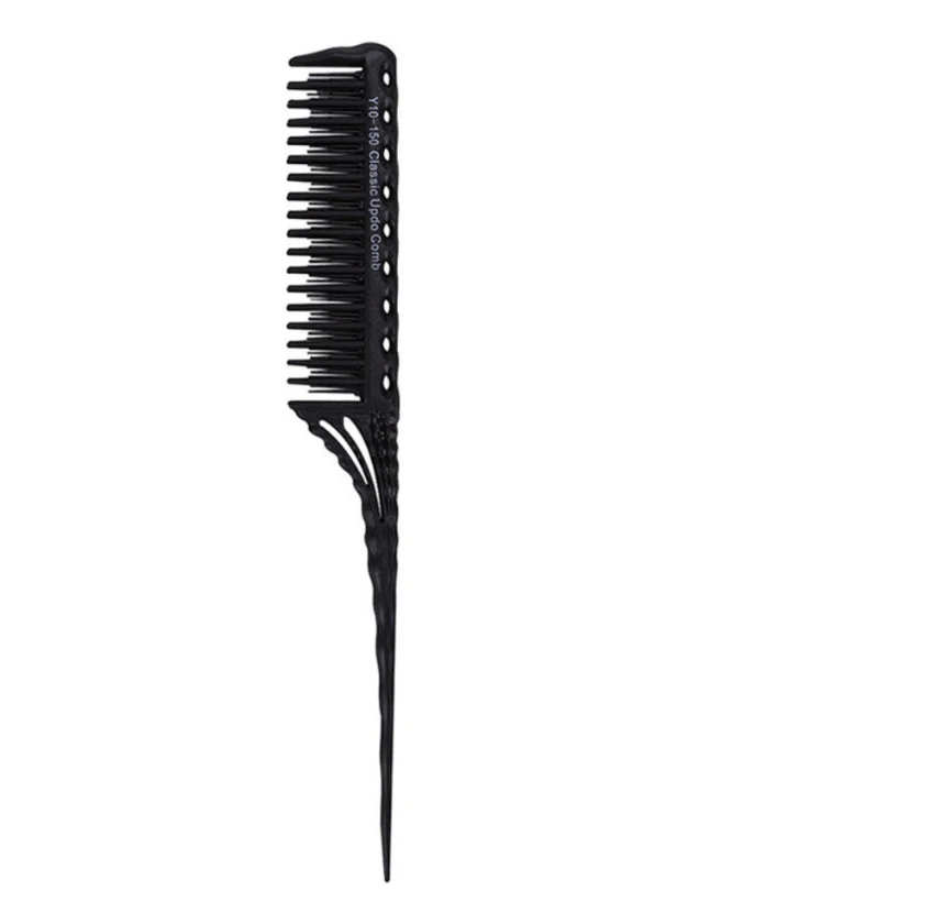 5pcs set  Portable Hair Comb Salon Brush Styling Hairdressing Tail Plastic Comb Set For Beauty New With Three-row Design Comb