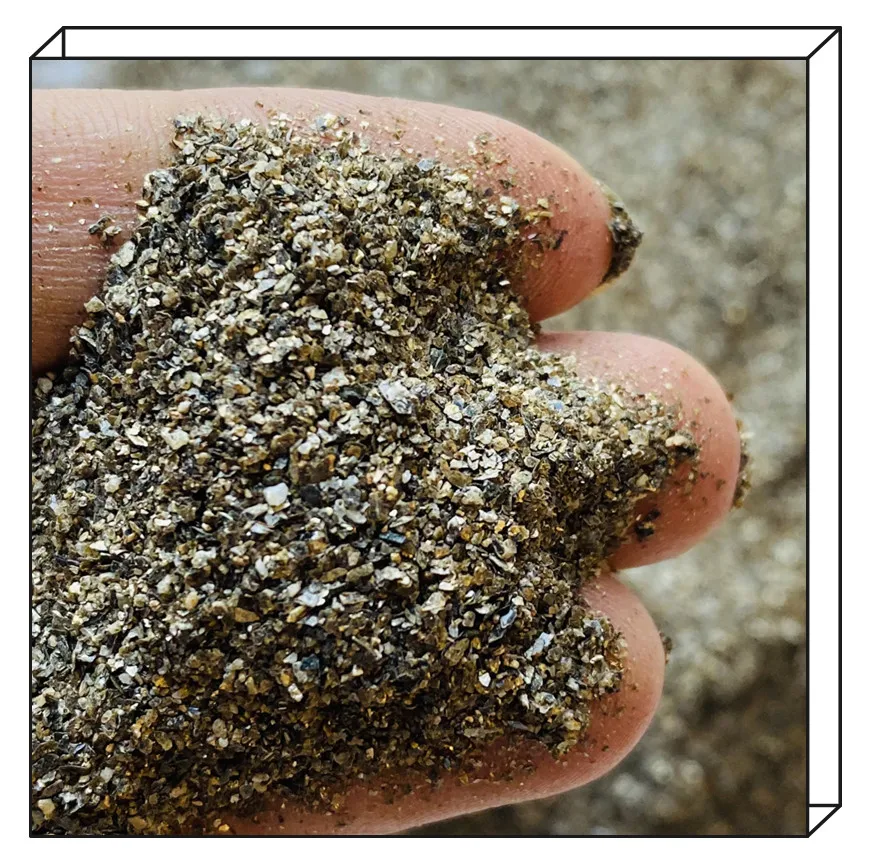 Agricultural good quality golden raw vermiculite 2-4mm